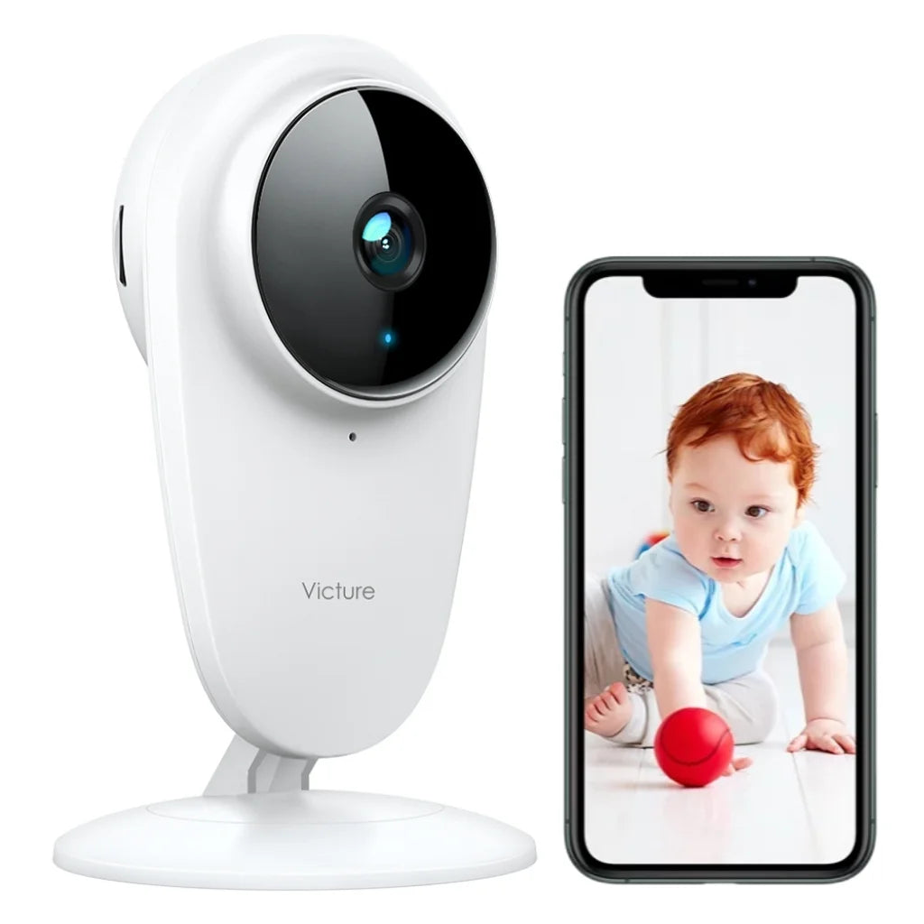 Victure Wifi Baby Monitor, 1080P FHD Wireless Indoor Cameras with Audio Two-Way Audio Compatible with iOS & Android System