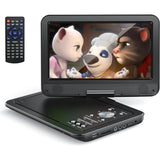 Cocobear 15.5" Portable DVD Player with Rechargeable Battery for Kids & Car, Black