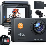 Apeman A79 Action Camera 4K 20MP WiFi External Microphone 2.4G Remote Control
