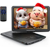 Cocobear 15.5" Portable DVD Player for Car, Kids Swivel Screen, 1080p, Black