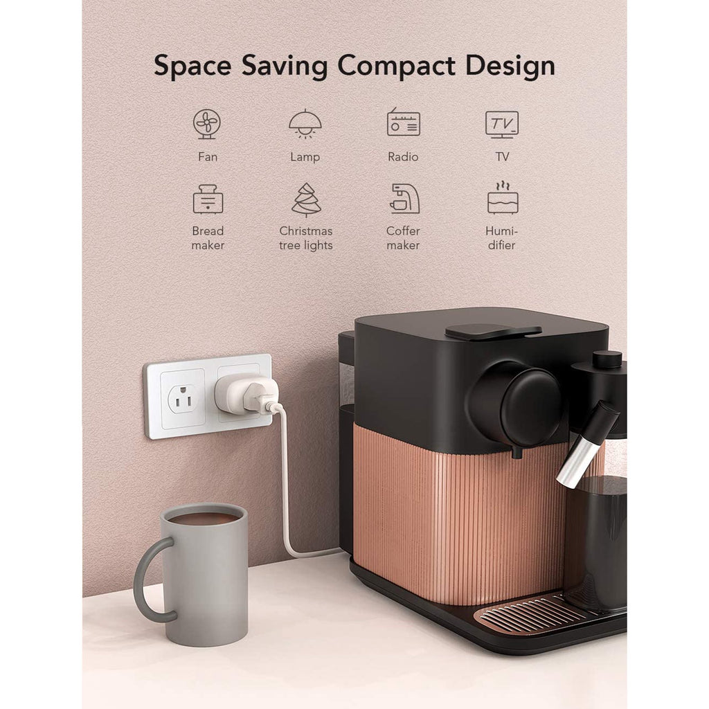 Nooie Smart Plug Works with Alexa Google Home Voice Control WiFi Bluetooth Mini Smart Outlets, APP Control & Timer Function 2 Packs