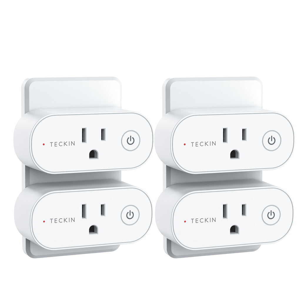 Smart Plug, TECKIN Smart Outlet 15A, Alexa Smart Plugs That Work with Alexa, Remote & Voice Remote Control, Schedule and Timer Function, ETL Certified, 2.4GHz Only(4 Packs)