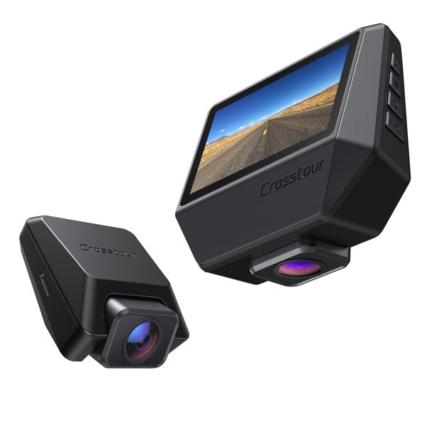 Dash-Cam-Front-Rear-Crosstour-2-5K-Dual-Car-Cam-GPS-Camera-Cars-3-Inch-IPS-Screen-Magnetic-Dashboard-Recorder-170-Backup-Night-Vision-WDR-G-Sensor-Pa