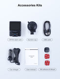 Dash Cam, GPS Dual Dash Camera 1080P Front and 720P Inside Car Dash Cam with 2.4" Screen IR Super Night Vision Parking Mode Loop Recording G-Sensor