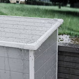 Asofer 5x3 FT Resin Outdoor Storage Shed, All-Weather Waterproof Utility Shed with Lockable Door, Lightweight Resin Tool Shed for Backyard Patio Garden Lawn, Gray
