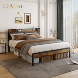 Bed Frame with  Headboard  - Retro