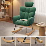 Nursery Rocking Chair for Nursery, Bedroom, Living Room - Green