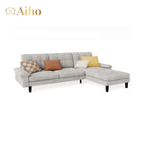 L-Shaped Sectional Sofa - Dark Grey