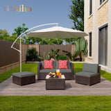 Aiho 5-piece Outdoor Sofa set for Patio - Gray