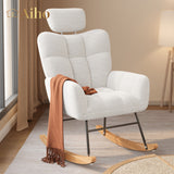 Nursery Rocking Chair for Nursery, Bedroom, Living Room - White