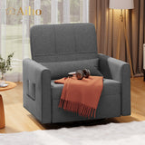 Upholstered Nursery Glider - Dark Grey