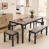 Dining Table Set for 6 - Gray