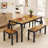 Dining Table Set for 6 - Brown