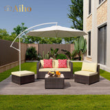 Aiho 5-piece Outdoor Sofa set for Patio - Beige