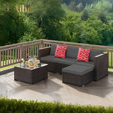 Aiho 5-piece Outdoor Sofa set for Patio - Gray