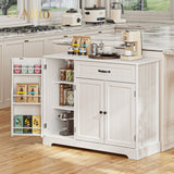 42.3 "W Coffee Bar with Doors and Drawer - White