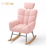 Nursery Rocking Chair for Nursery, Bedroom, Living Room - Pink