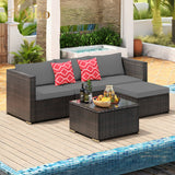 Aiho 5-piece Outdoor Sofa set for Patio - Gray