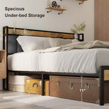 Bed Frame with  Headboard  - Retro