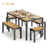 Dining Table Set for 6 - Brown