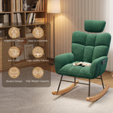 Nursery Rocking Chair for Nursery, Bedroom, Living Room - Green