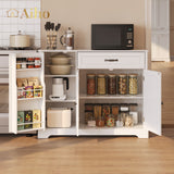 42.3 "W Coffee Bar with Doors and Drawer - White