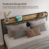 Bed Frame with  Headboard  - Retro