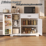 42.3 "W Coffee Bar with Doors and Drawer - White