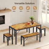 Dining Table Set for 6 - Brown