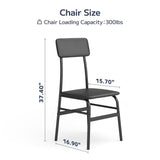 Asofer Dining Table Set for 4, Small Kitchen Table Chairs Set of 4, Space Saving, Retro
