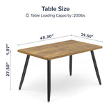 Asofer Dining Table Set for 4, Small Kitchen Table Chairs Set of 4, Space Saving, Retro