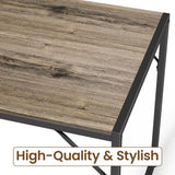 Asofer 45.5" Small Kitchen Dining Table Set with 2 Benches, Multi-Use as Coffee Table/Shoe Bench, Grey