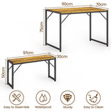Asofer 3 Piece Dining Room Table Set, Black Bench Table Set, Kitchen Table Set for Corner Breakfast Nook