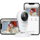 Voger VP230D Baby Monitor Camera with 2-Way Audio 1080P Wifi Home Security Camera with Motion Detection Night Vision, Compatible with Google Home,2 pcs