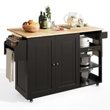 Kitchen Island & Carts for Home Storage - Black