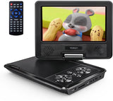 Portable DVD Player for Kids and Car 9.5", YOTON 7.5" Swivel HD Screen with 4-6 Hours Built-in Battery, Support Sync Screen to TV, Support SD Card/USB/Multiple Disc Formats