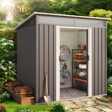 6x4 FT Metal Storage Shed - Gray