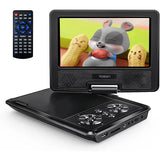 Yoton 9.5" Portable DVD Player for Kids and Car, 7.5" Swivel HD Screen with 4-6 Hours Built-in Battery