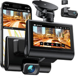 iZEEKER 4K Dash Cam Front and Rear Wi-Fi GPS, 3" Touchscreen, 4K+1080P Dual Dashcam, 1 Pack, New