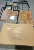 Gizoon Kitchen Table and 2 Chairs for 4 with Bench, 4 Piece Dining Table Set for Small Space, Apartment (Rustic Brown)