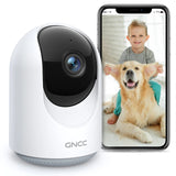 GNCC Indoor Security Camera, 1080P, 360°APP Pan, Motion Detection, 2-Way Audio, Alerts, Cloud, Alexa