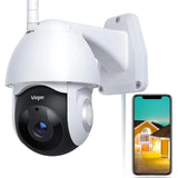 Security Camera Outdoor, Voger 360° View Wifi Home Security Camera System 1080P with IP66 Weatherproof Motion Detection Night Vision 2-Way Audio Cloud Camera Works with Alexa and Google Home