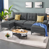 Couch, Lofka U-Shaped Sleeper Sofa for Living Room, Bedroom, Office