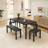 Dining Table Set for 6 - Black