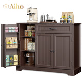 42.3 "W Coffee Bar with Doors and Drawer - Brown