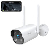 GNCC Wifi Outdoor Surveillance Cameras 2K ,PIR Motion Detection,Two-Way Audio, IP66 Waterproof & Night Vision