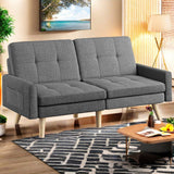 Lofka 78" Convertible Sofa Bed, Dark Gray