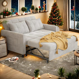 Sofa Bed, Lofka 3 in 1 Convertible Couch Bed with Storage Armrest and Adjustable Backrest for Living Room, Dark Gray