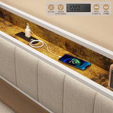 Asofer Twin Daybed, Pop-Up Trundle w/Steel Frame & Slat Support, White