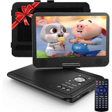 Cocobear 10.5" Portable DVD Player w/Swivel Screen, 1080P, USB/SD, Car Headrest Mount, Black